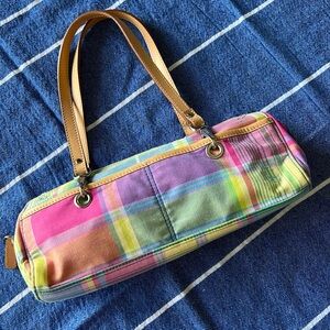 Vintage Ralph Lauren purse Madrid plaid leather detachable straps